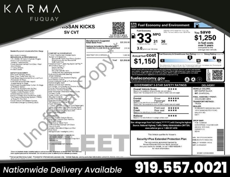 2019 Nissan Kicks SV