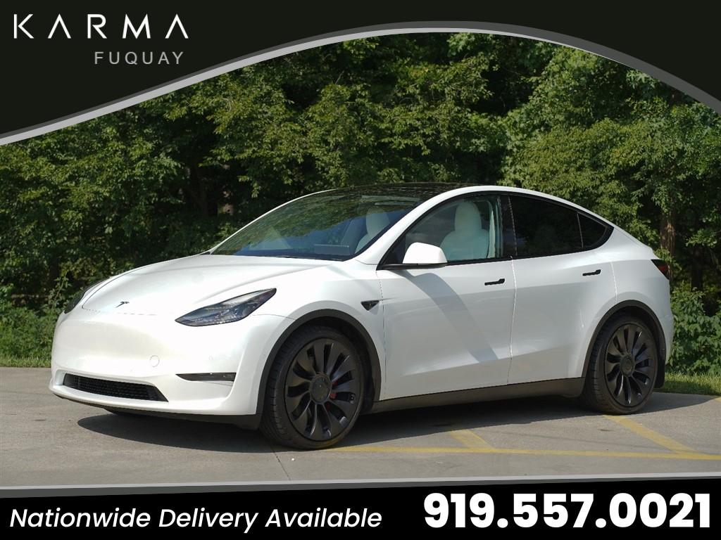 Used 2021 Tesla Model Y Performance with VIN 5YJYGDEF5MF293789 for sale in Fuquay-Varina, NC